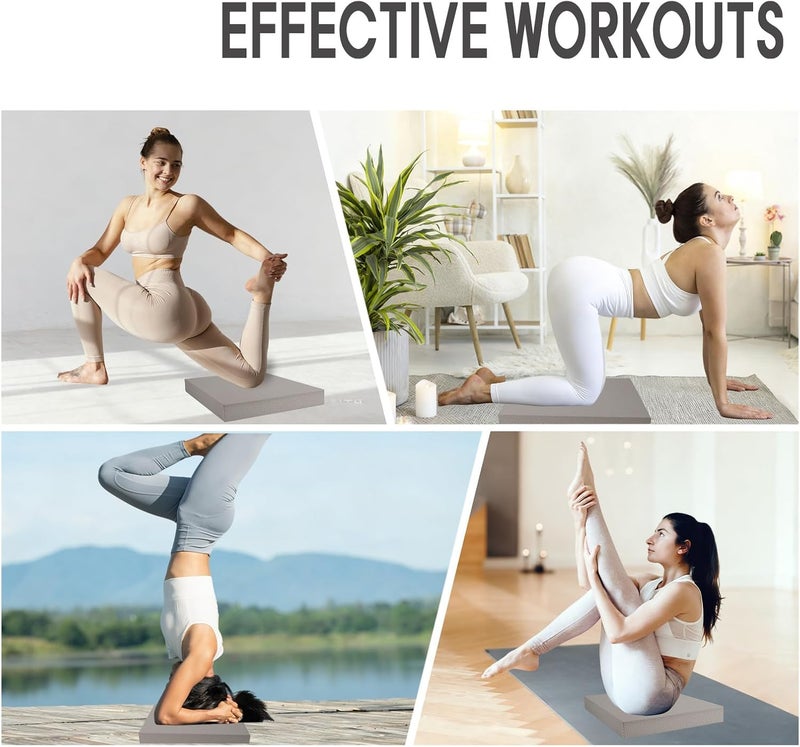 MBKHFLL Exercise Balance Pad，Balance Foam Mat for Physical Therapy Equipment & Strength Stability Training, Slip Resistant Foam Mat for Yoga, Pilates, Meditation，Gardening knee pads - Image 5